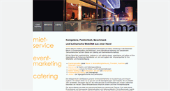 Desktop Screenshot of anima-catering.de